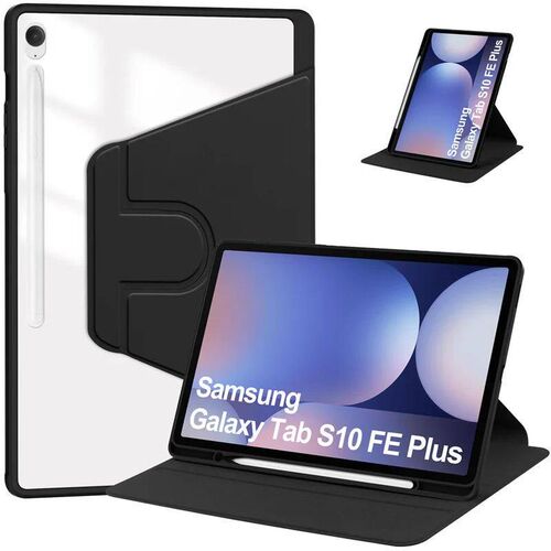 For  Tab S10 FE Plus Case with Pen Holder 360 Rotating Acryl