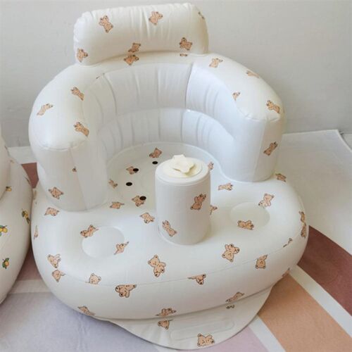 PVC Inflatable Baby Chair Bear Pattern Swimming Pool Inflata