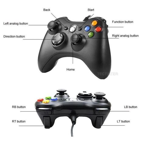 USB Wired Vibration Gamepad Joystick For PC Controller For W