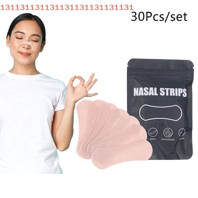 30PCS Breath Nasal Strips Relieve Nasal Congestion Anti-Snor