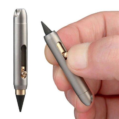 Titanium Alloy Mini Eternal Pencil No Sharpening Portable