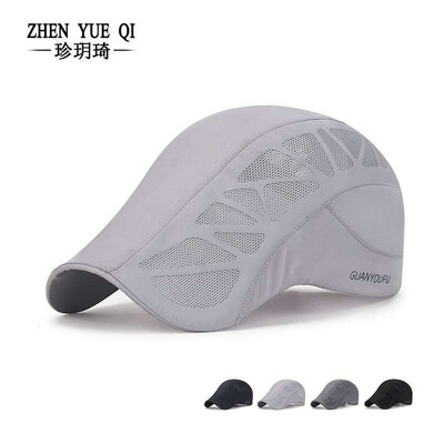 Summer Mens Breathable Mesh Cap Outdoor Travel Sunshade For