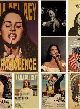 Singer Lana Del Rey Vintage Posters Born To Die Retro Kraft