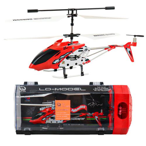 3.5CH Metal RC Helicopter With Lights Remote Controller Heli