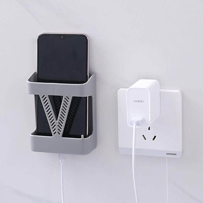 No-drill storage shelf, remote control organizer, bedside ph