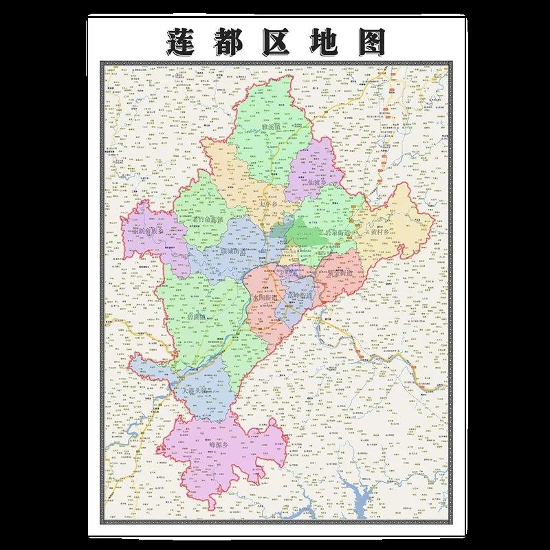 莲都区地图1.15m丽水市家用折叠高清办公室书房新款装饰画墙贴,家居饰品,现代装饰画,淘宝优惠券,粉丝福利购,淘宝优惠卷