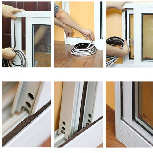 3Meters/5Meters Brush Strip Self Adhesive Door Window Sealin