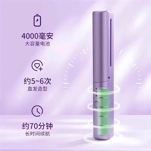 The new USB rechargeable wireless straightening brush does n