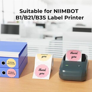 Portable Thermal Label Niimbot Self Printer ers Adhesi Round