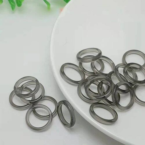 2Pcs Acrylic Cute Rings Set Colorful Rings Transparent Stack