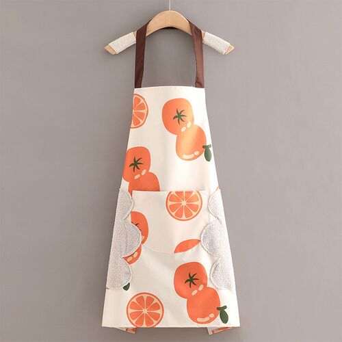 Waterproof apron can wipe hands in kitchen 厨房围裙