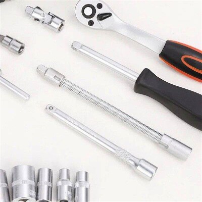 46pcs Socket Set Car Repair Tool Ratchet Spanner Wrench Set