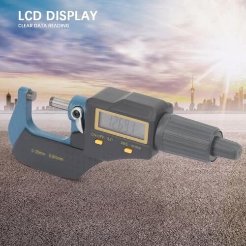 1 Set Measure Tool 0-25mm Electronic Digital Outside Microme