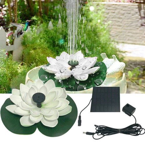 1.2W Mini Lotus Solar Fountain Floating Garden Pond Decorati