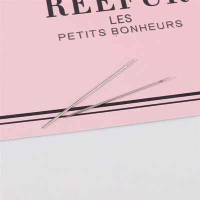 Hot 25Pcs/lot Stainless Steel Large Eye Sewing Needles Sewin
