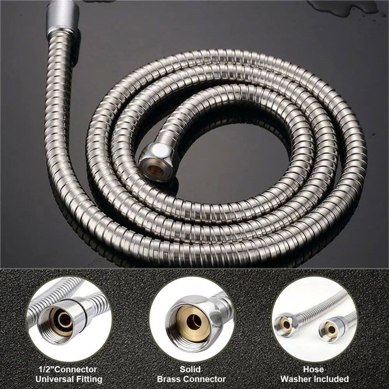 Flexible Shower Hose Tube Stainless Steel Bathroom Shower Wa图片