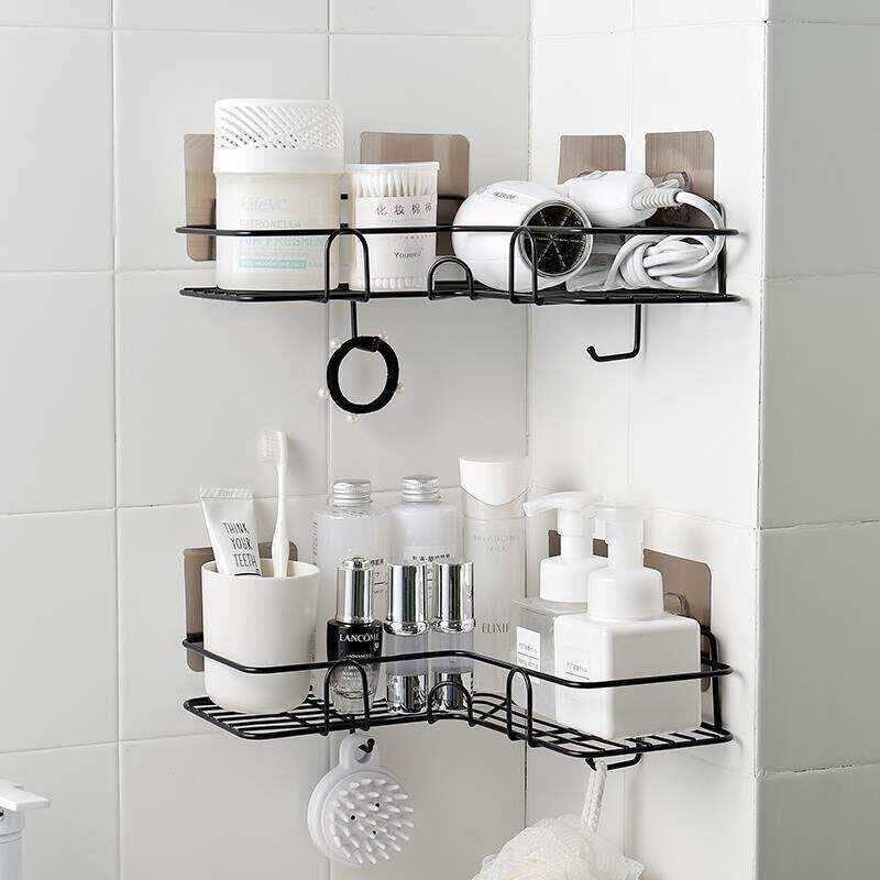 punch-free corner shelf bathroom tsj-1810wash rack浴室角架/图片