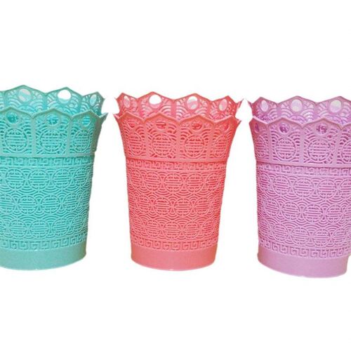 Crown-shaped copper coin pen holder and mini desktop trash c