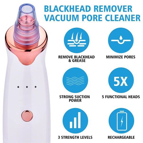 Electric Facial Blackhead Remover Vacuum Pore Cleaner Acne