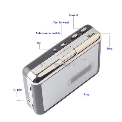 Portable Cassette Player Recorder Standalone Audio Music Rec