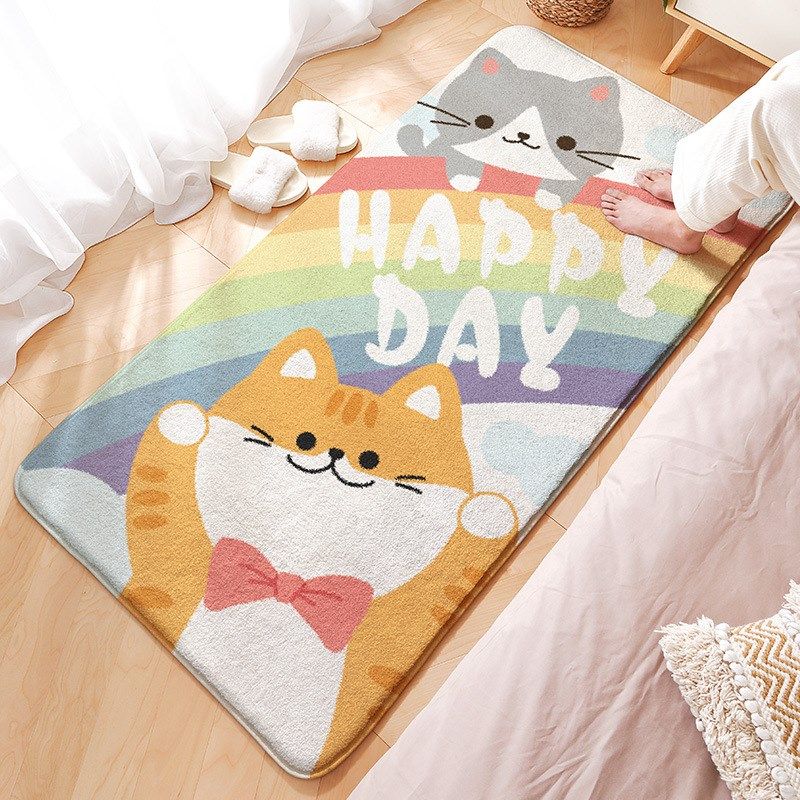 大江卡通羊羔绒防滑卧室地毯床边客厅家用垫长儿童房毛毯柔软,居家布艺,床边毯,淘宝优惠券,粉丝福利购,淘宝优惠卷