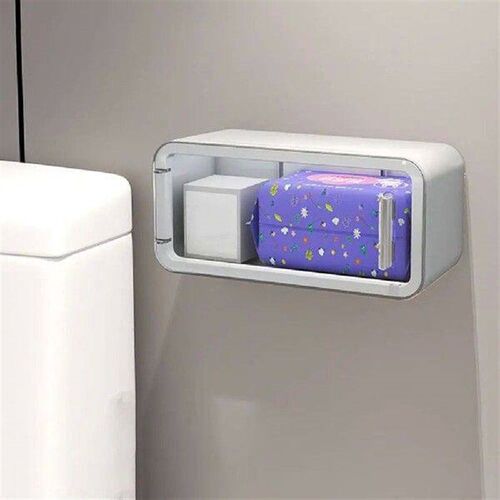 Plastic Wall Hanging Cosmetics Storage Box Dustproof