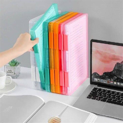 Simplicity Plastic Document Organizer Square Shape Clear