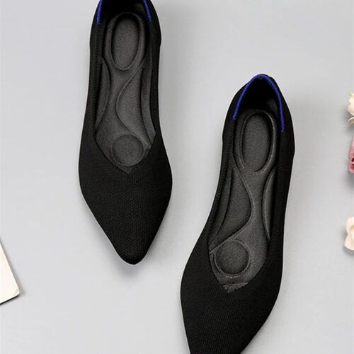 2023 Women Shoes Spring New Leopard Print Solid Color Ballet