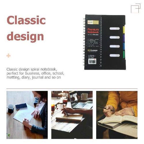Dot Grid Note Mini Diary  Black Notes and