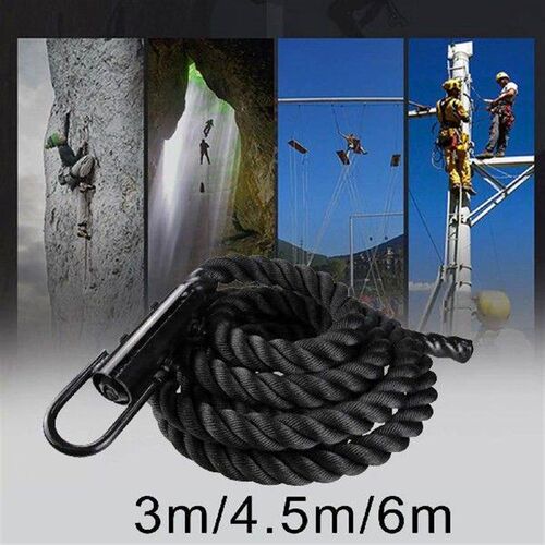 Climbing rope, exercise training, heavy ropes, physical