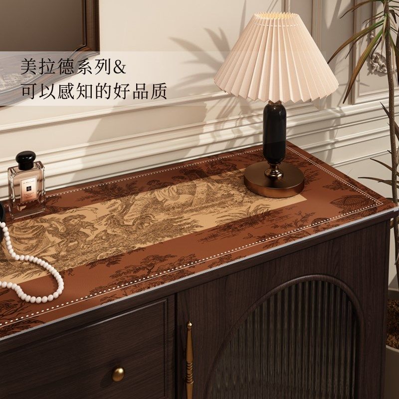 美拉德餐边柜保护垫免洗防油防水新款隔热耐高温台面定制防尘桌垫,居家布艺,桌布,淘宝优惠券,粉丝福利购,淘宝优惠卷