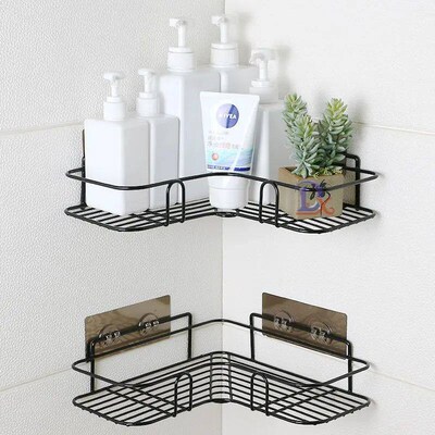 Bathroom Corner Storage Shelves Wall Mounted Rack Shampoo Ho