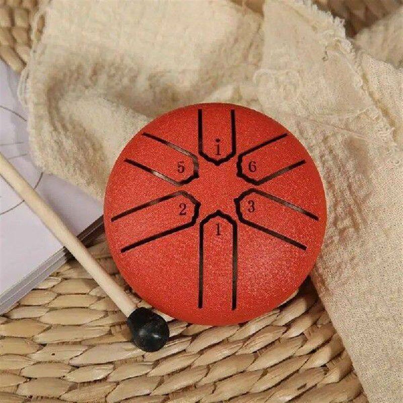 3 Inches 6 Tones Steel Tongue Drum Outdoors Rain Drum图片