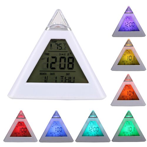 Home Decoration Digital Alarm Clock Colorful Backlight Chang