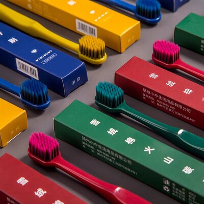 Four colors New Volcanic Charcoal Toothbrush Widen Soft Eco