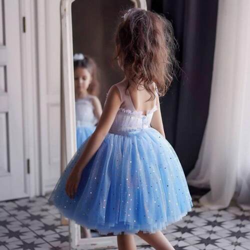 2-10Y Girls dress Baby Girl Princess Dress Tulle Toddler Gir