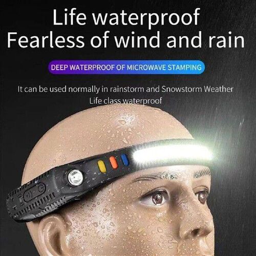 XPE COB LED Camping Headlight Motion Sensor Super Bright