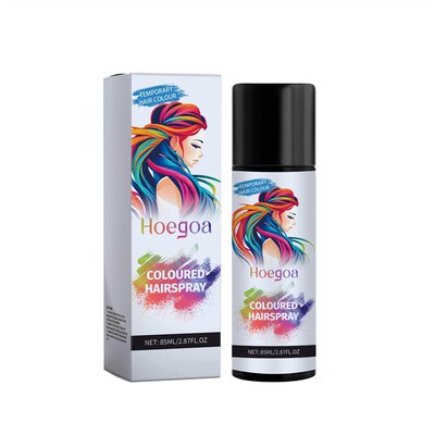 HOEGOA Temporary Black Hair Spray - Easy to Apply, Gentle on