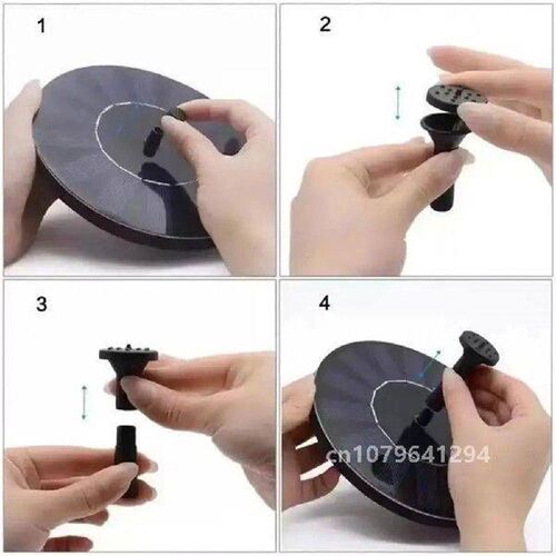 Garden Fountain 1 Set Durable Eco-friendly Black  Mini