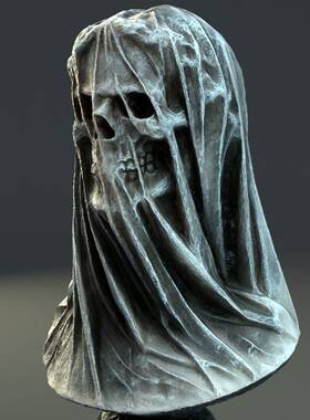 Veil Death Skull Home Decoration Interior art tabletop decor