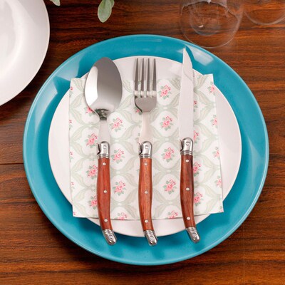 6pcs Laguiole Steak Knives Fork set  Stainless steel Japanes