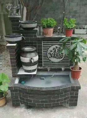 中式园林仿古300雕塑大理石流石雕水喷泉石景观青水池流水摆件