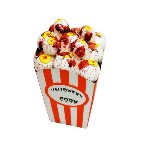 Halloween popcorn trick-or-treating foam eyeballs 眼珠爆米花