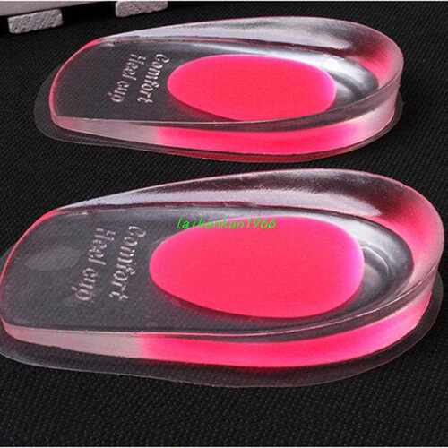 Gel Shoes Insoles Cushion Heel Cup Massage Pads Inserts Heel