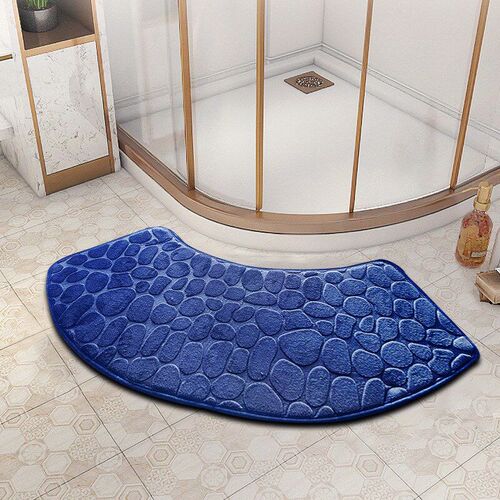 Curved bathroom mat thickened shower room absorbent door mat