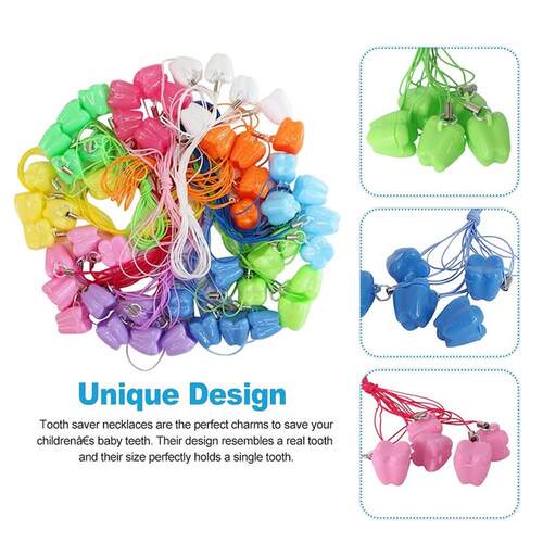50pcs/Pack Baby Tooth Box Organizer Baby Milk Tooth Fairy Bo