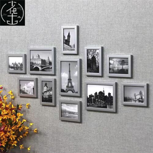 11pcs set wooden multi photo frame picture Wall decoration