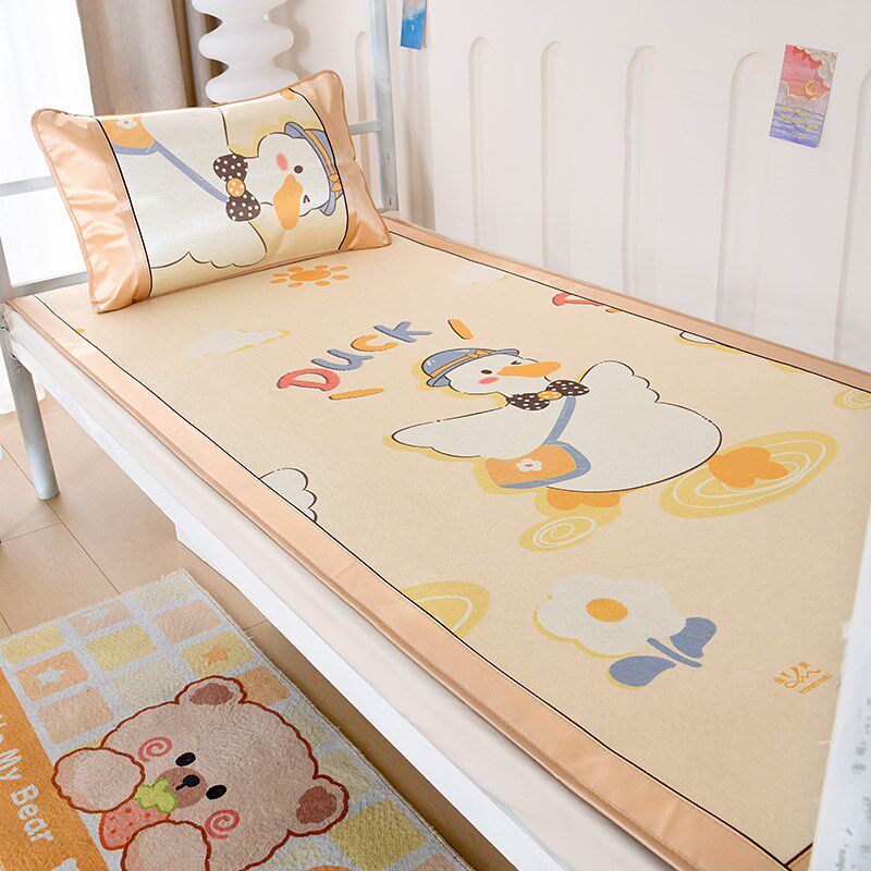 夏季学生宿舍儿童房藤席冰丝凉席夏天202新款子母床卡通软席子,床上用品,冰丝席,淘宝优惠券,粉丝福利购,淘宝优惠卷