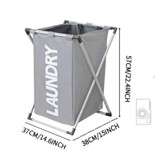 Large Laundry Basket Foldable Waterproof Grid Organizer Bask