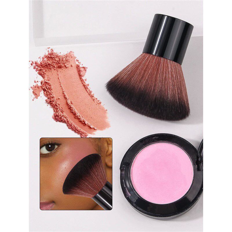 1PC Oval Makeup Brush for Blush, Powder & Bronzer - Soft
